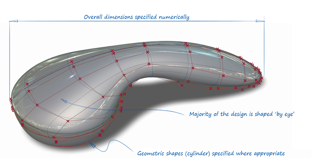 Alias NURBS excel at creating smooth organic forms Alias NURBS excel at creating smooth organic forms